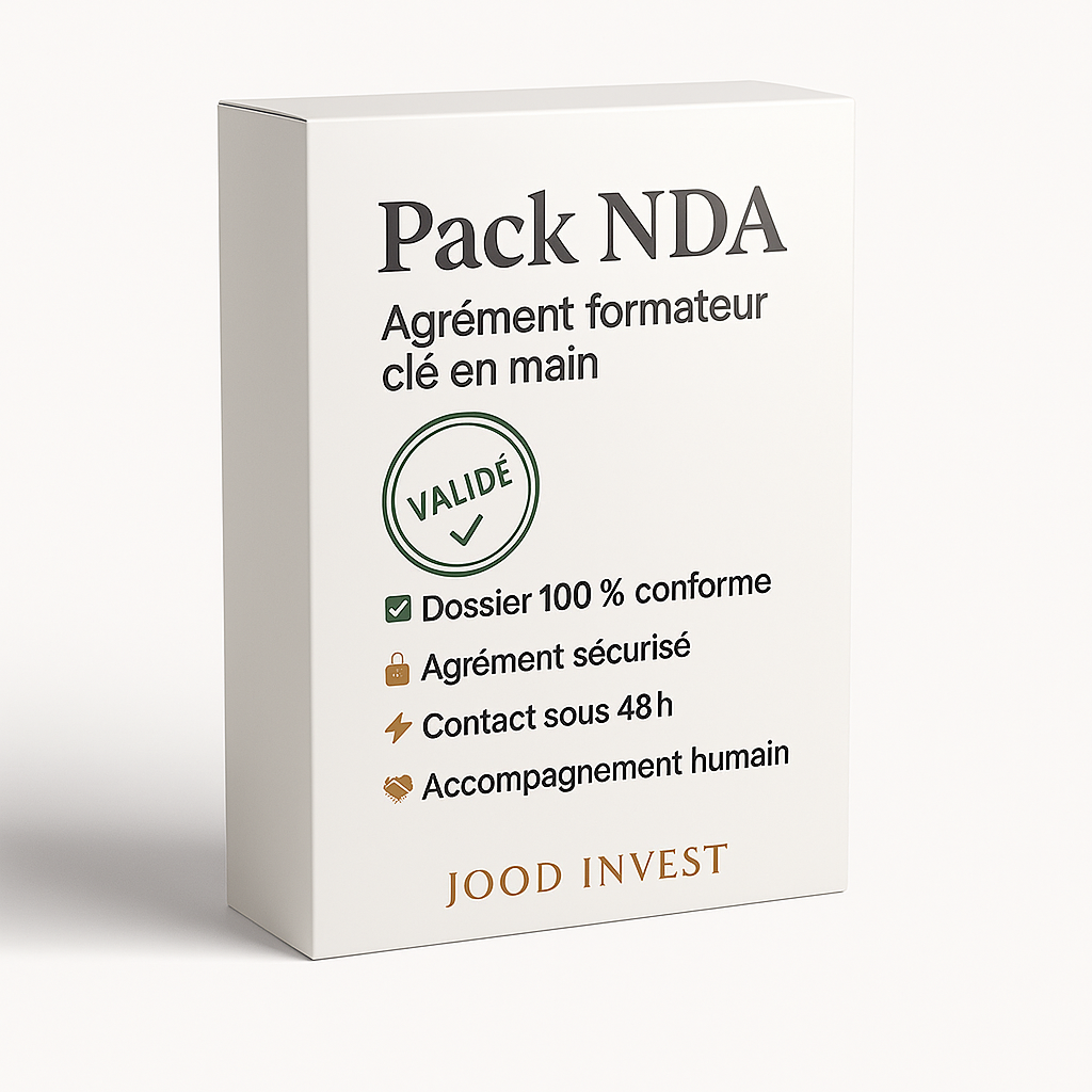 NDA Officiel – Agrément Formateur 100 % Pris en Charge